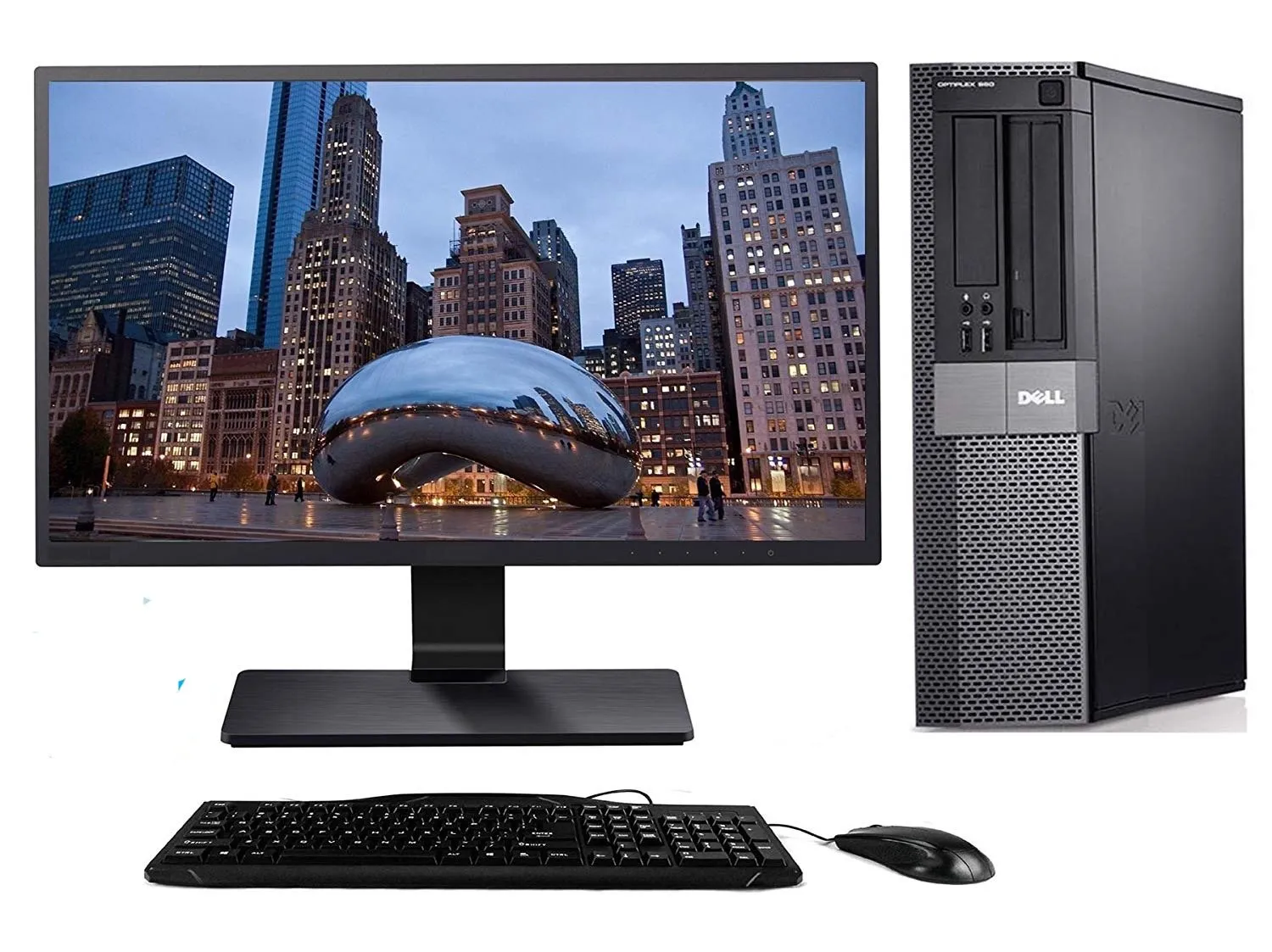 Dell OptiPlex 7010 Core i5 3470S 8GB 500GB DVD Win10 Pro 22" Dell Monitor Keyboard Mouse WiFi-Refurbished