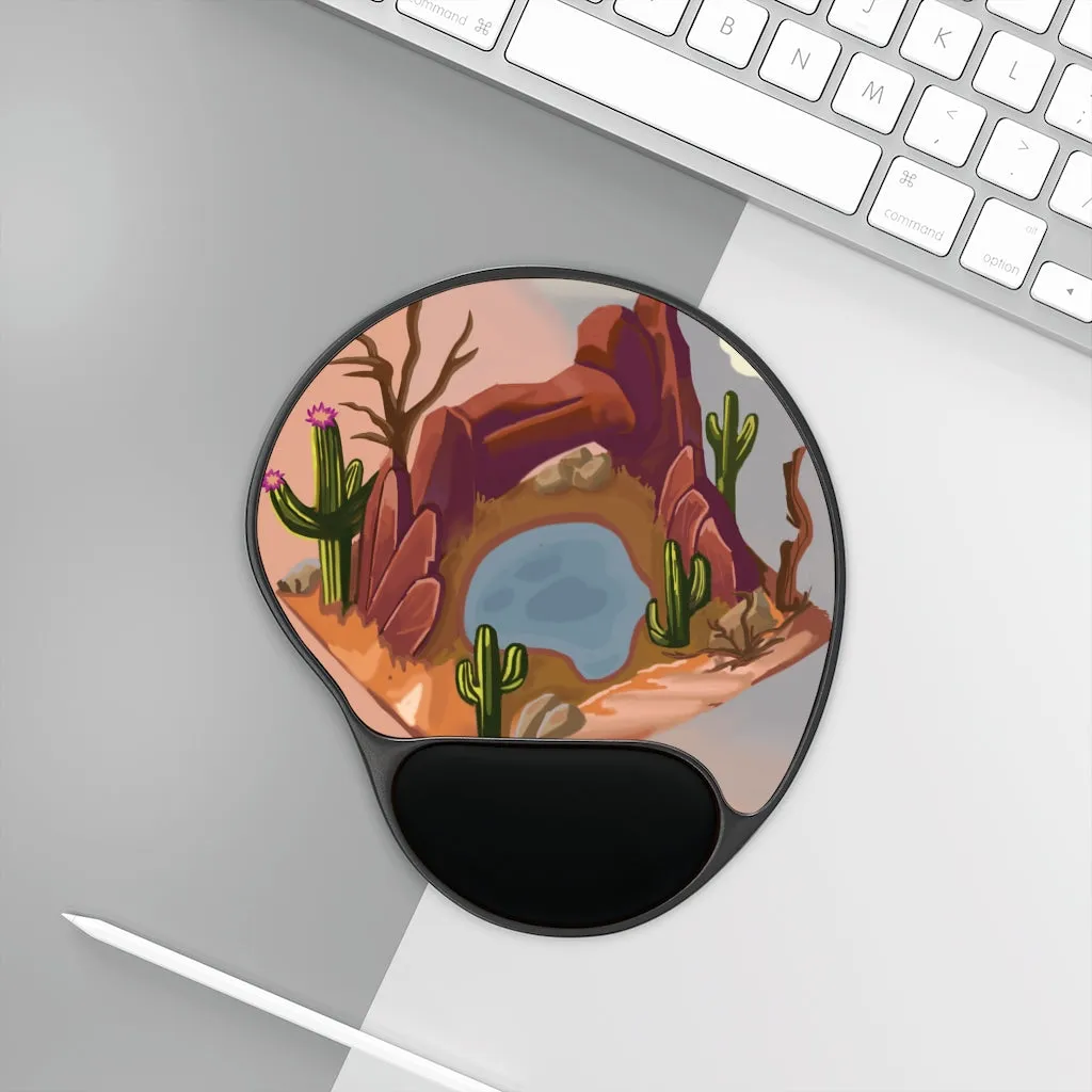 Desert Mouse Pad With Wrist Rest