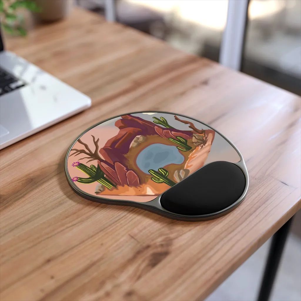 Desert Mouse Pad With Wrist Rest