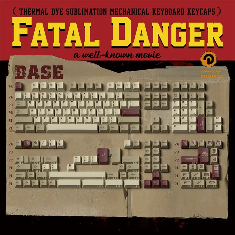 DOMIKEY Fatal Danger Cherry Profile Keycap Set