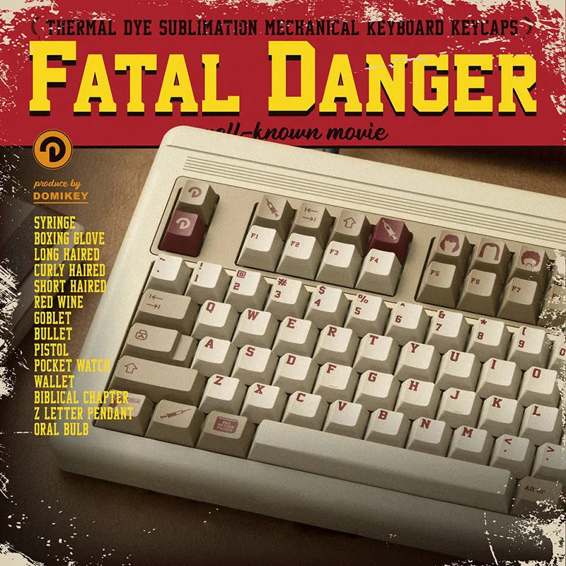 DOMIKEY Fatal Danger Cherry Profile Keycap Set