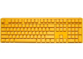 Ducky One 3 Yellow Gaming Keyboard, Rgb Led - Mx-Silent-Red (Us)