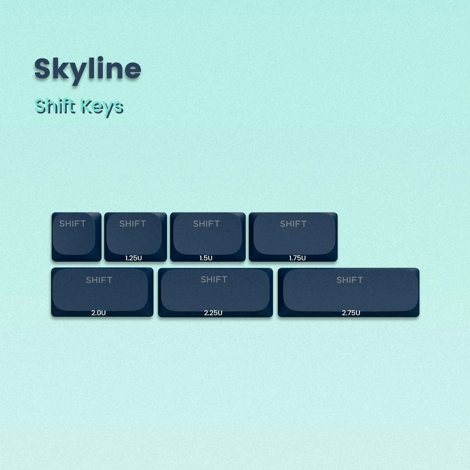 [Extra Stock] XVX Skyline Low Profile Double-Shot Keycap Set