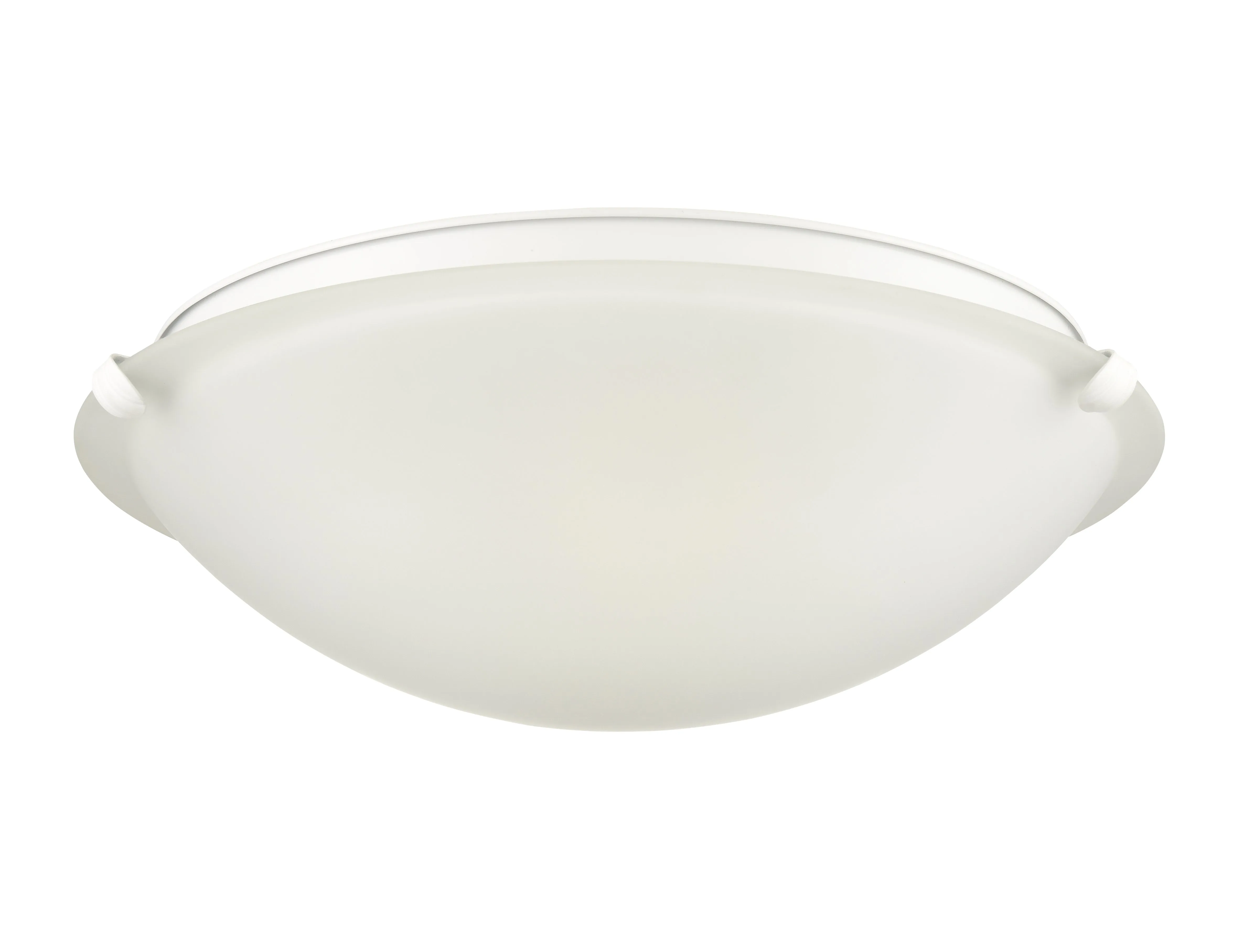 Flush Mount Fixture - Matte White - Frosted Glass - 16in. Diameter - E26 Medium Base