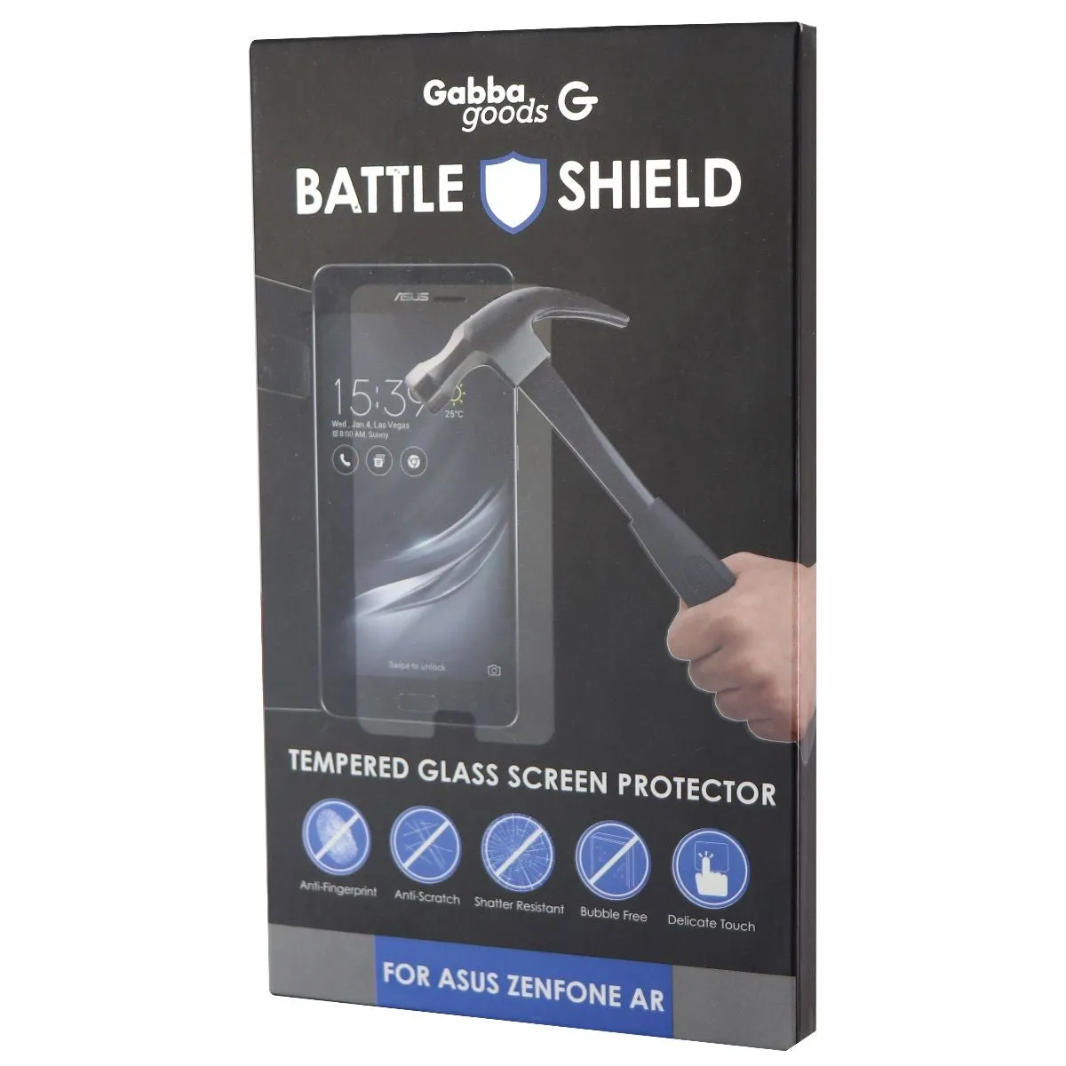 Gabba Goods Battle Shield Tempered Glass for Asus Zenfone AR