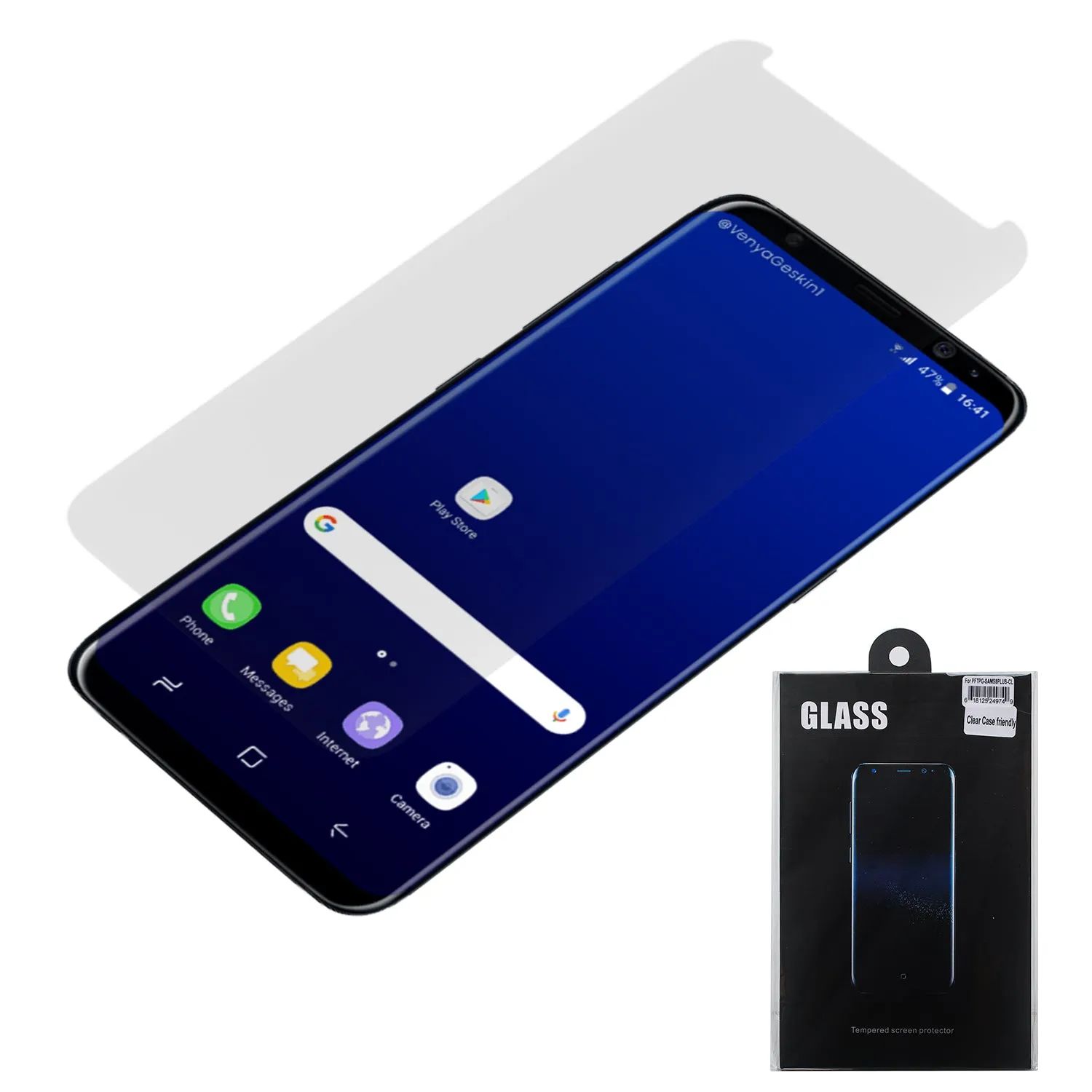 Galaxy S8 Temper Glass [Case Friendly Edition], Samsung Galaxy S8 Anti-Scratch Curve Full Screen Coverage Edge to Edge Tempered Glass - Ultra Slim 0.3mm Temper Glass Gel For Galaxy S8, (Privacy) - Clear