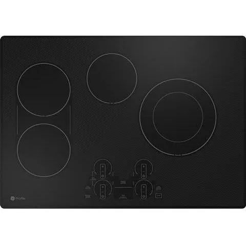 GE Profile 30-inch Built-in Electric Cooktop With Wi-Fi PEP7030DTBB