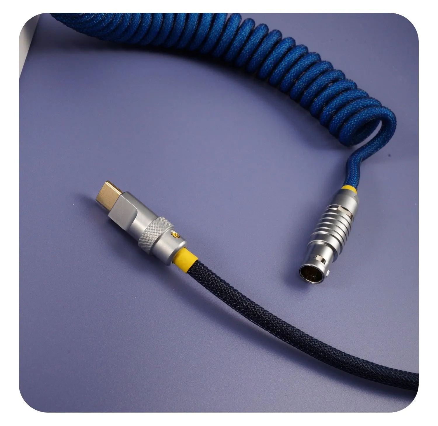 GeekCable Dark Blue Manual Customized Mechanical Keyboard Cable