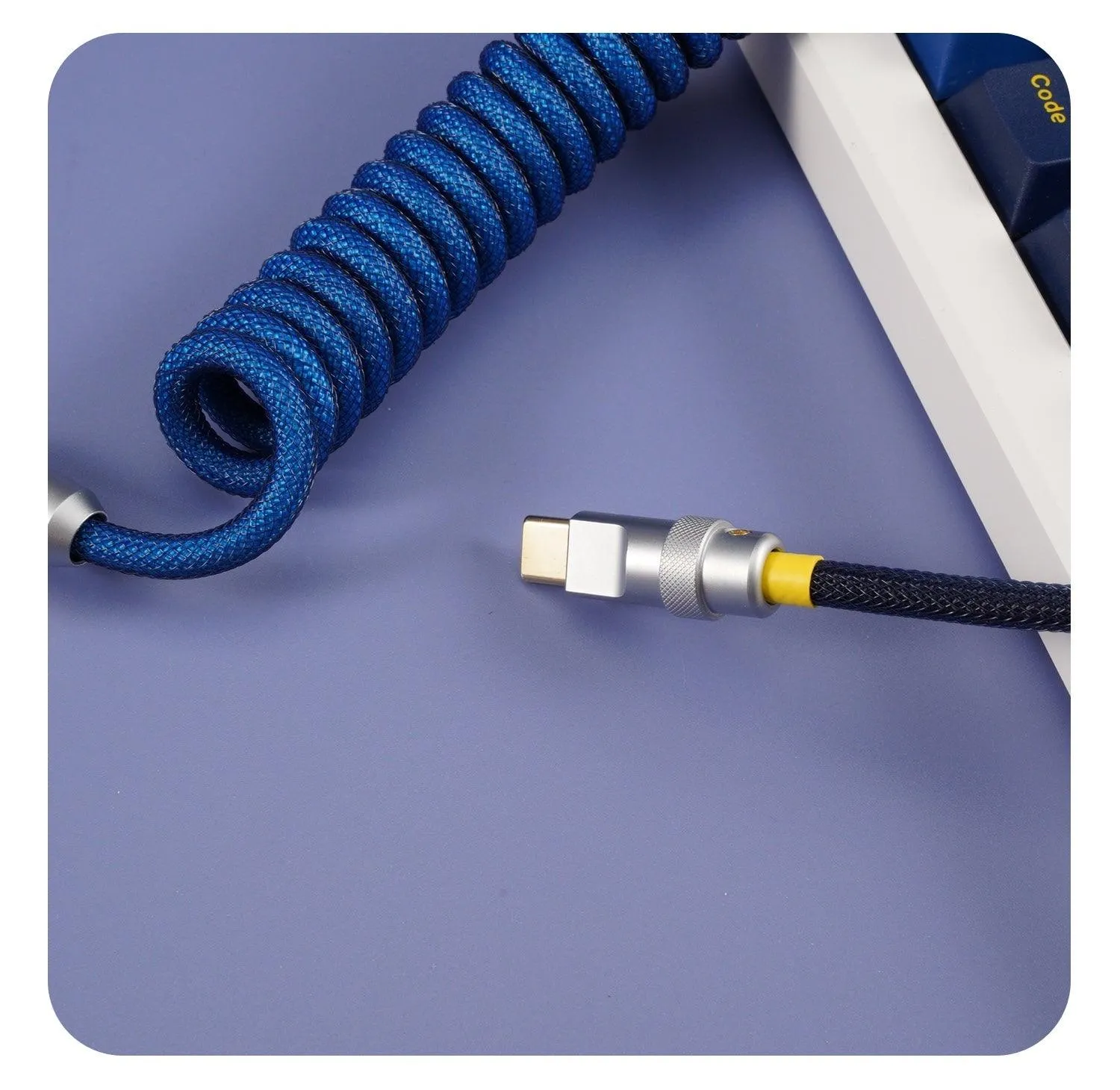 GeekCable Dark Blue Manual Customized Mechanical Keyboard Cable