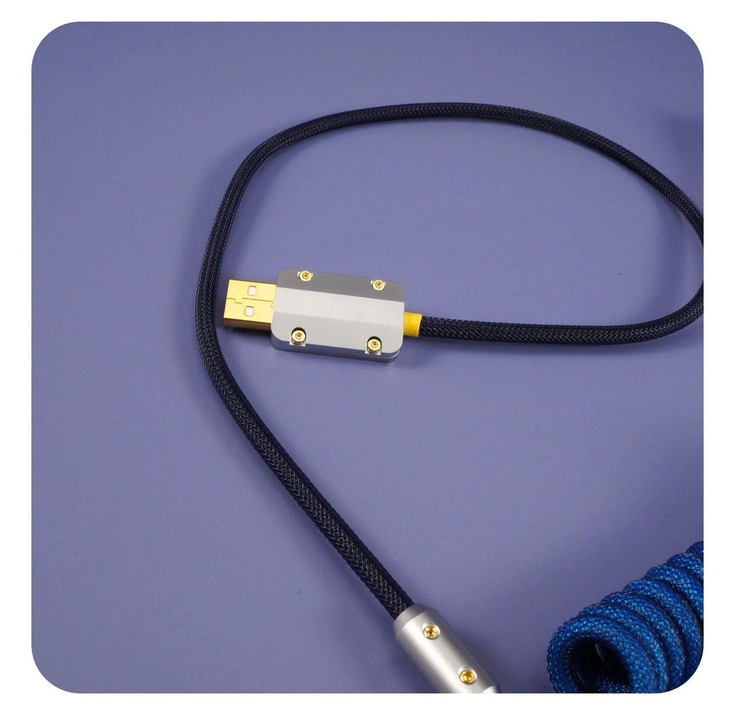 GeekCable Dark Blue Manual Customized Mechanical Keyboard Cable