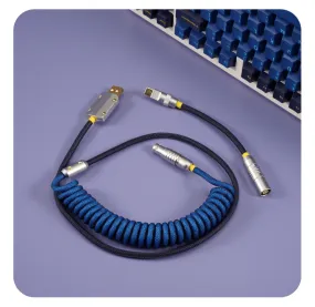 GeekCable Dark Blue Manual Customized Mechanical Keyboard Cable