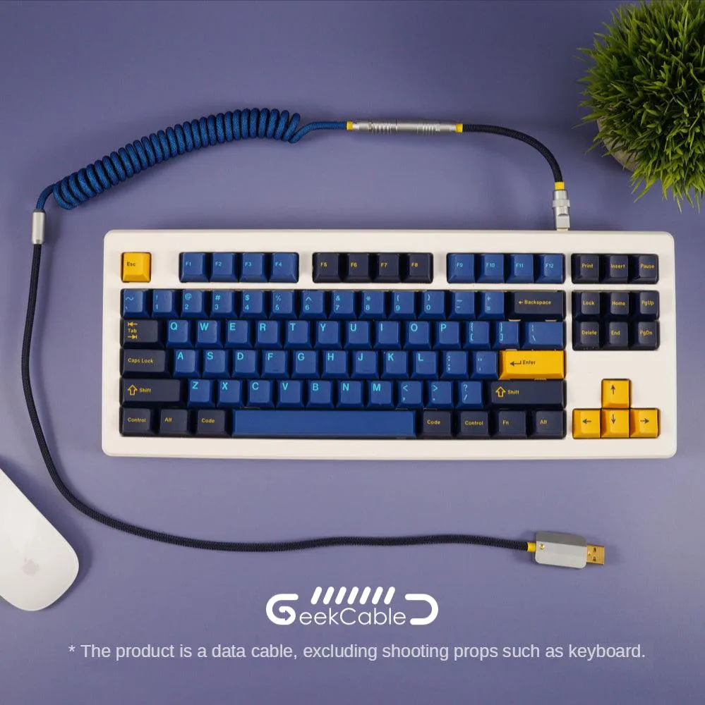 GeekCable Dark Blue Manual Customized Mechanical Keyboard Cable