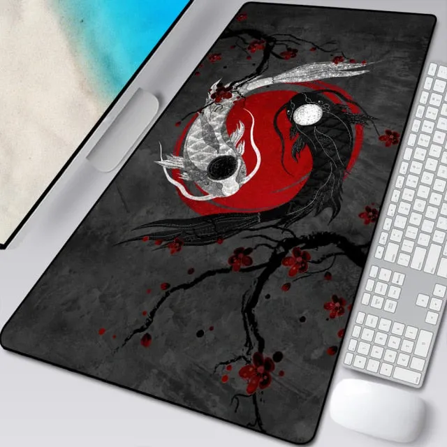 Great Wave Off Art Large Size Mouse Pad Anime Cute Natural Rubber PC Computer Gaming Mousepad Desk Mat Locking Edge for CSGO LOL