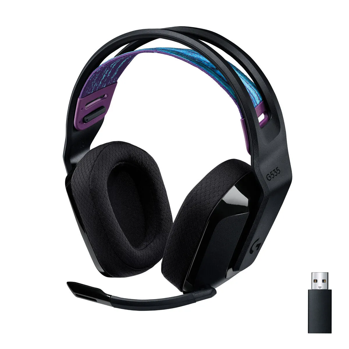 Headphones with Headband Logitech G535 Black