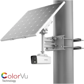 Hikvision DS-2XS6A87G1-LS/C36S80 / 8MP ColorVu Fixed Bullet Solar Power 4G Network Camera Kit