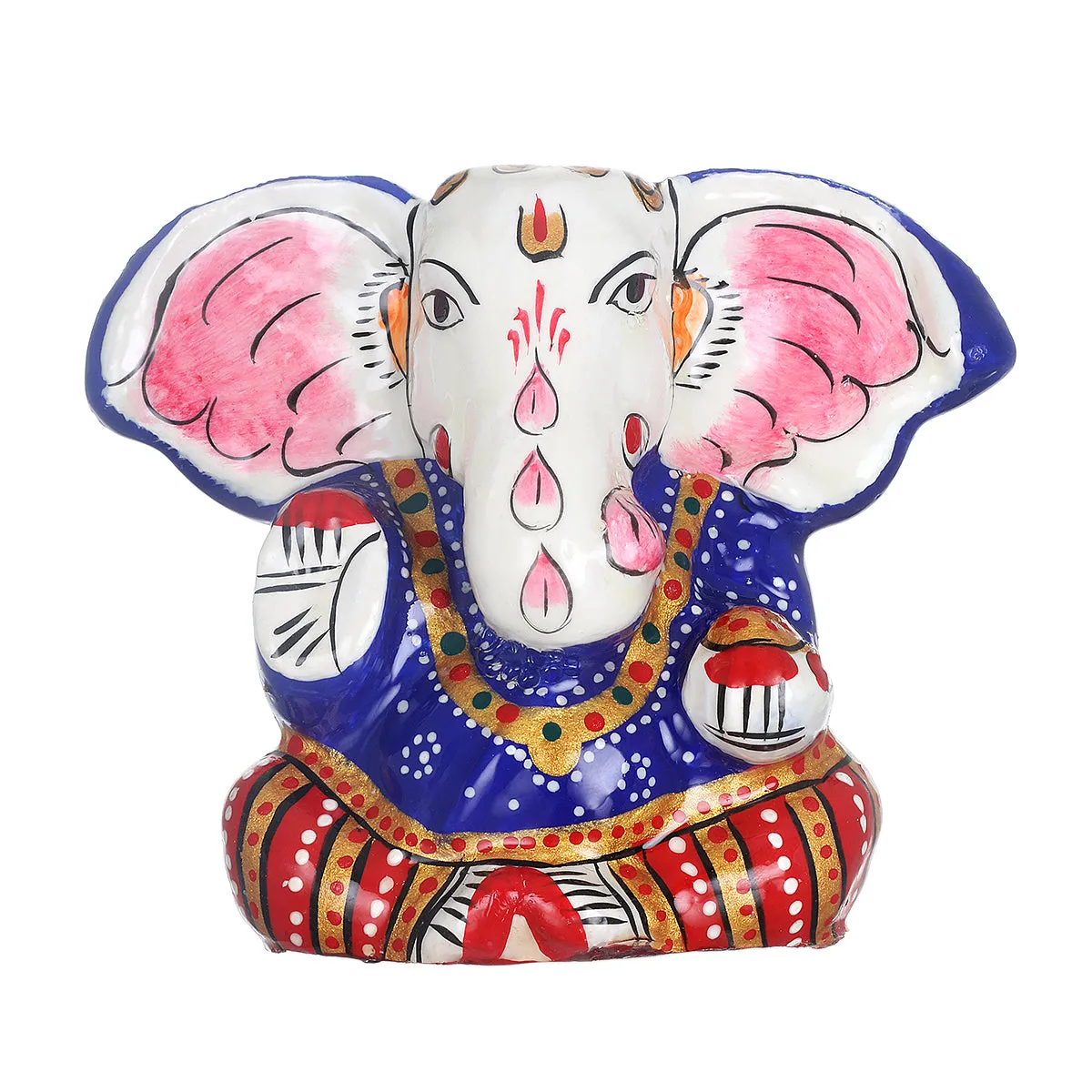 Hindu God Ganesha Painted Statue