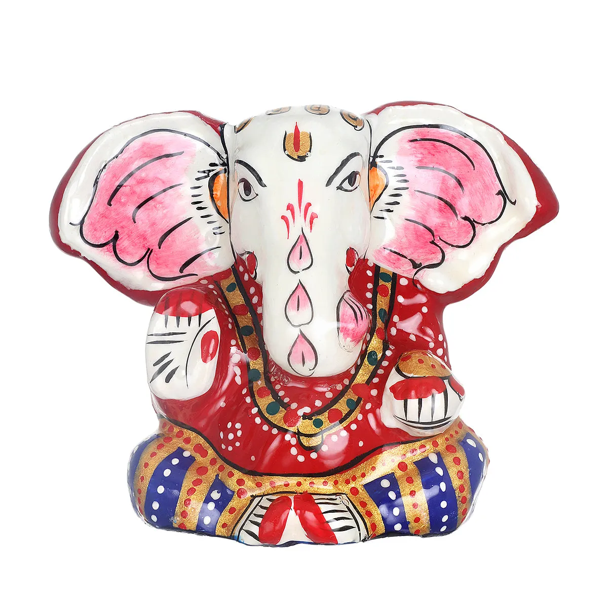 Hindu God Ganesha Painted Statue