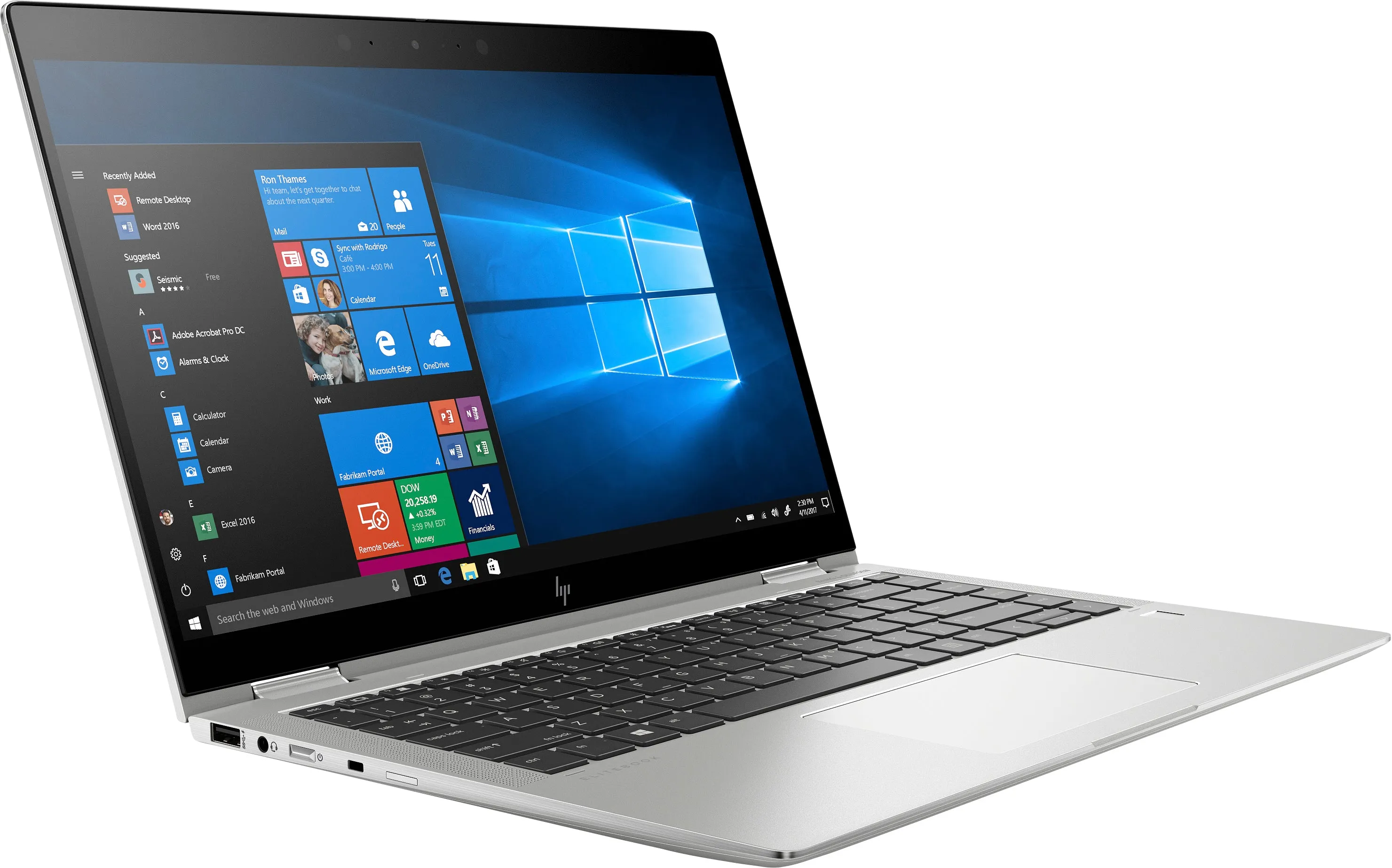 HP EliteBook X360 1040-G6 14" FHD (Touchscreen) Convertible Notebook PC, Intel Core i7-8665U, 1.80GHz, 16GB RAM, 512GB SSD, Windows 10 Pro 64-Bit - 7XV73UT#ABA