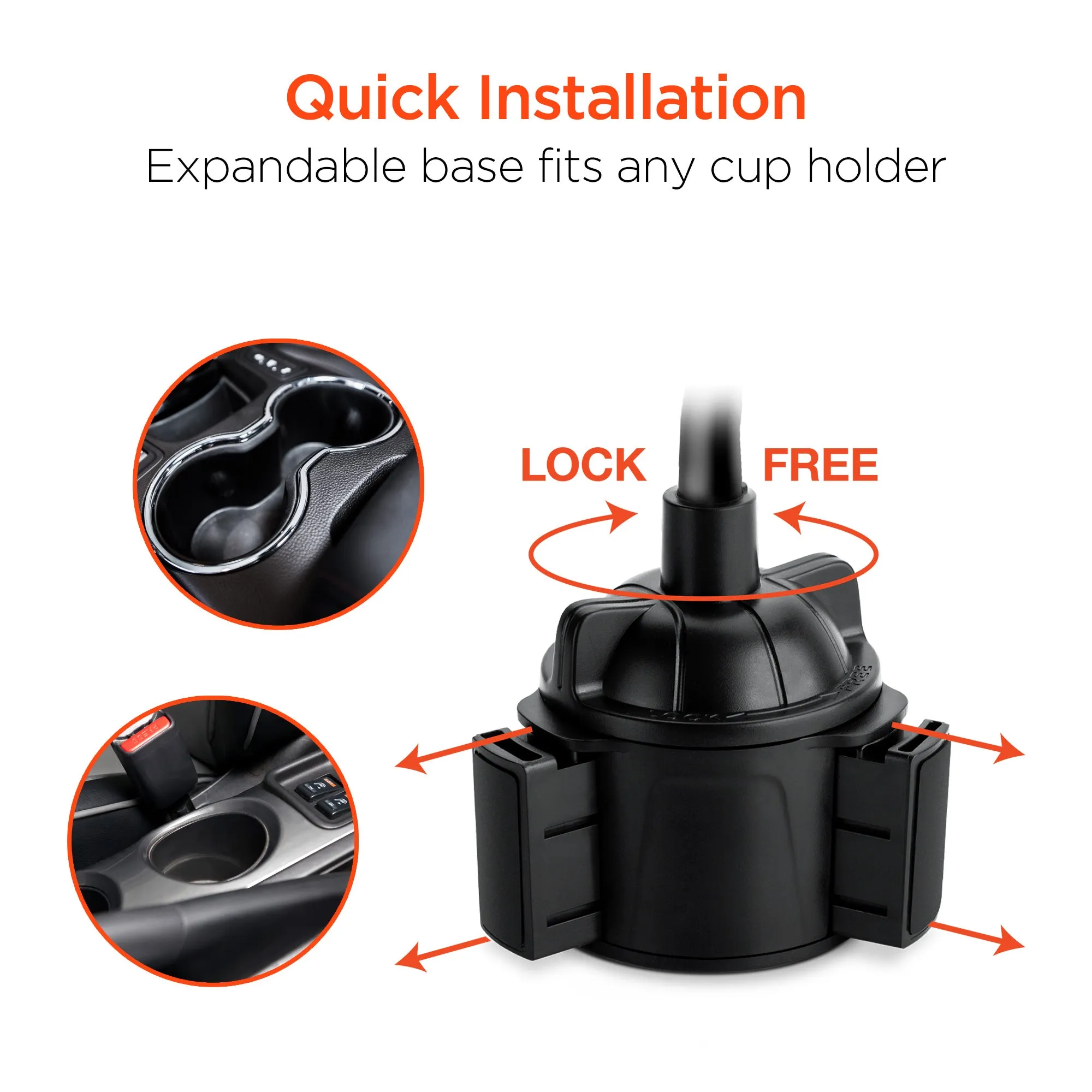 HyperGear Cup Holder Flex Universal Phone Mount