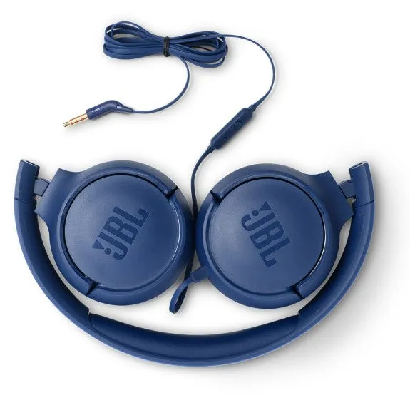 JBL T500 Wired On Ear Headphones Blue 4306353