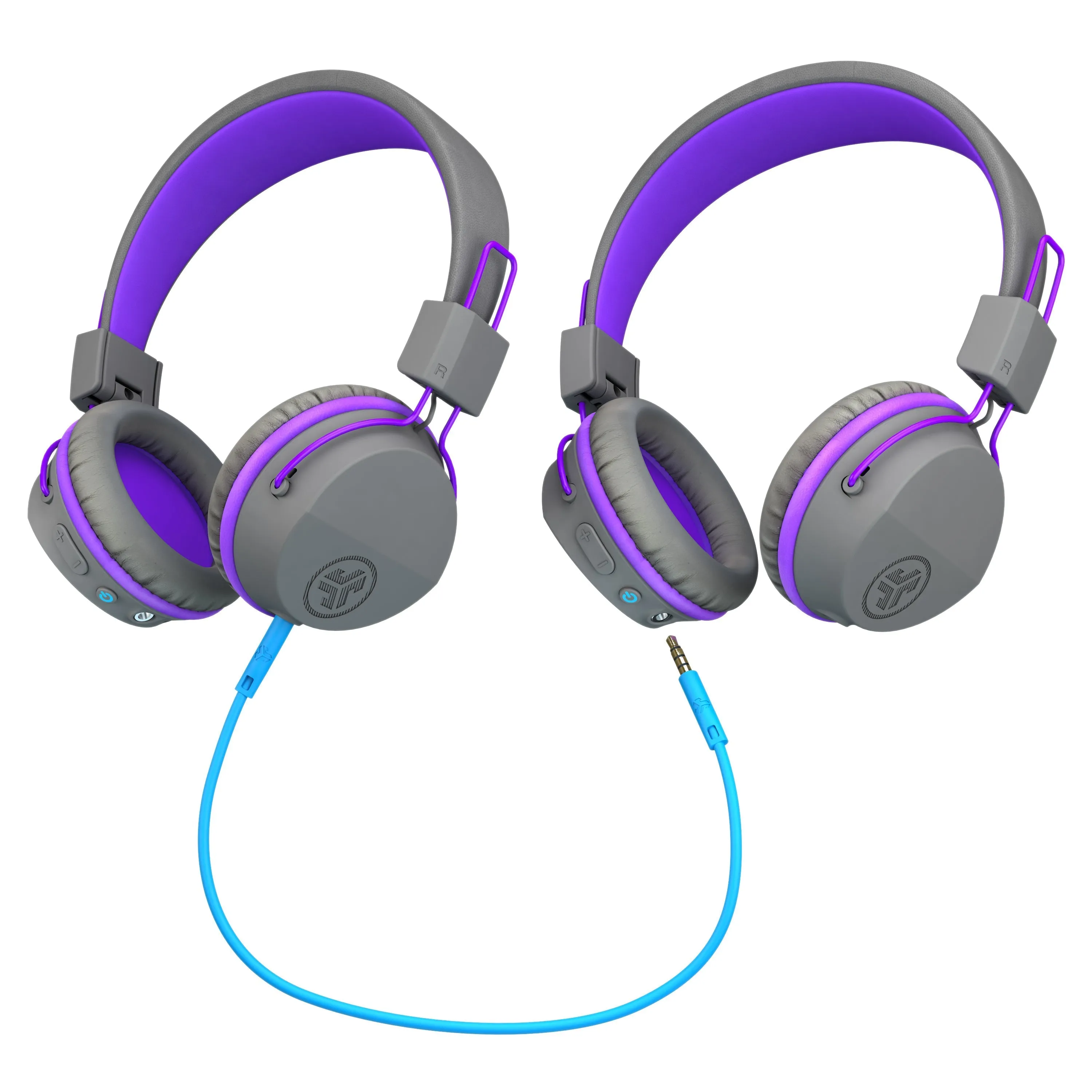 JBuddies Studio Wireless Kids Headphones Graphite/Purple