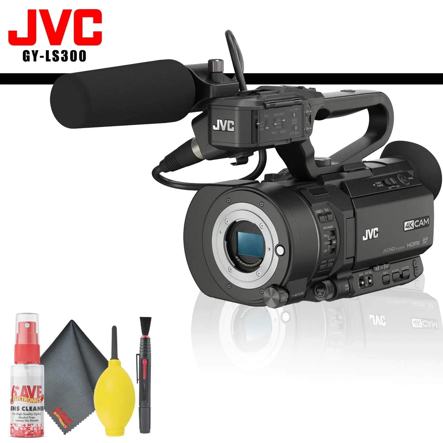 JVC 4KCAM Handheld S35mm Camcorder (Body Only)   Cleaning Kit