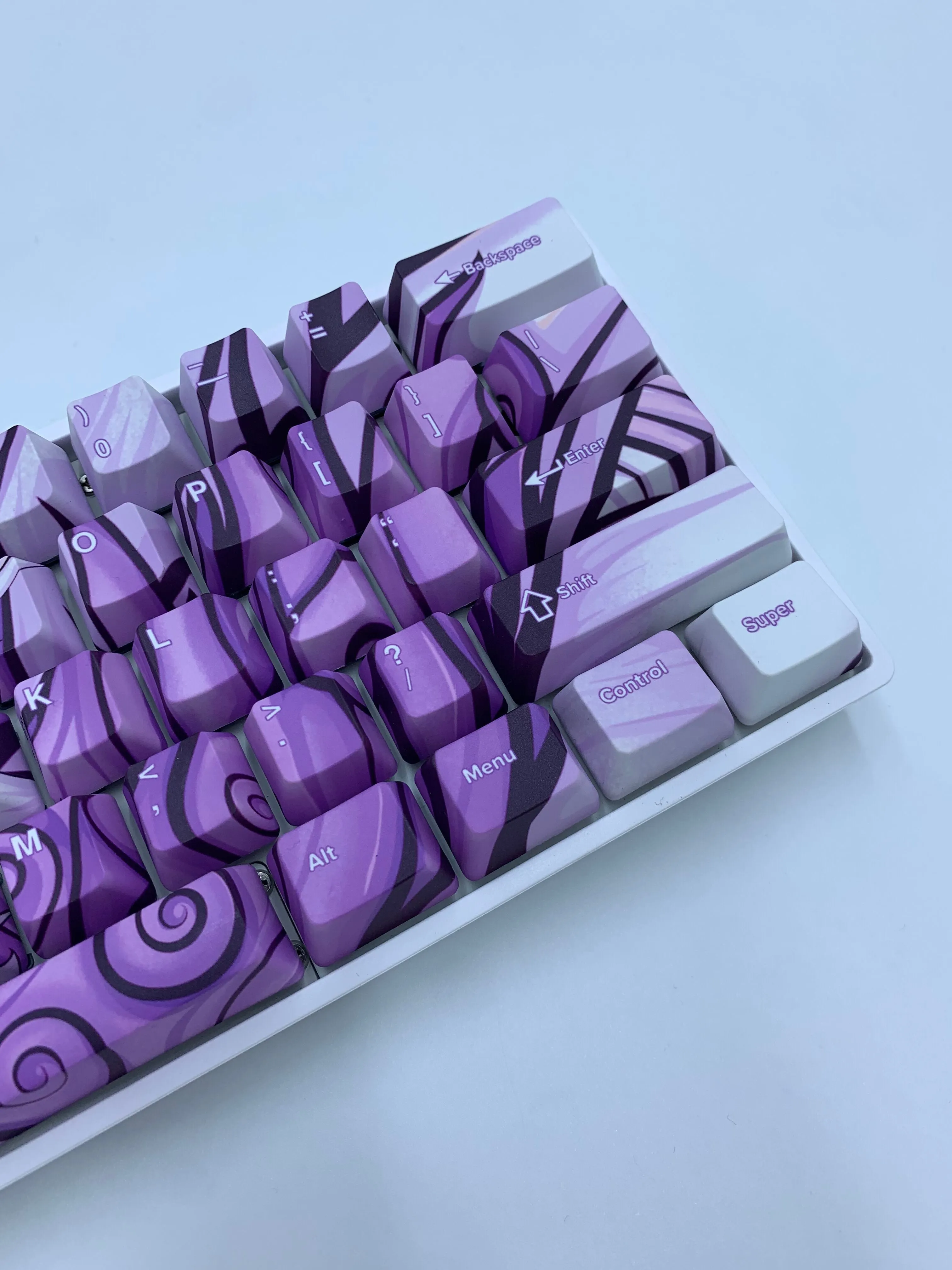 Lavender Oni Dragon Keycap Set - Alpherior Keys