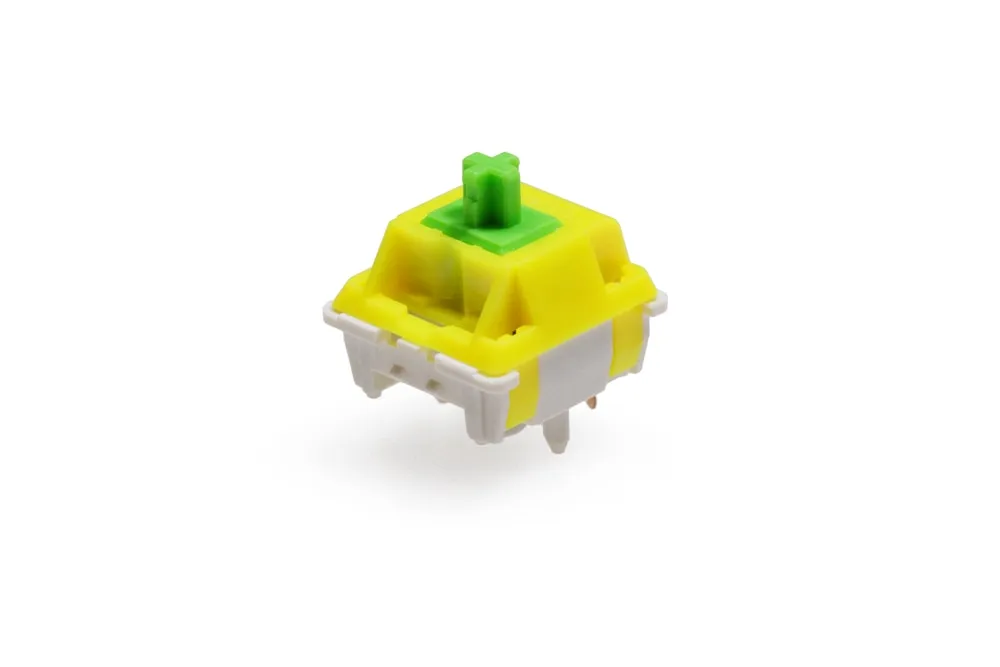 LCET Sprout Switch RGB Linear 50g Switches For Mechanical keyboard mx stem 5pin Green Yellow