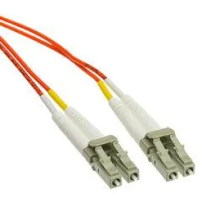 LC/UPC OM4 Duplex 2.0mm Fiber Optic Patch Cord, OFNR, Multimode 50/125 10Gbit, Violet Jacket, 6 Meter (19.6 foot)