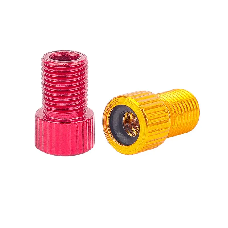 Lebycle Tire Hat To Schrader Valve Adapter Bike Tire Valve Converter Tool Caps Inner Tube Nozzle Conversion For MTB Folding Bike