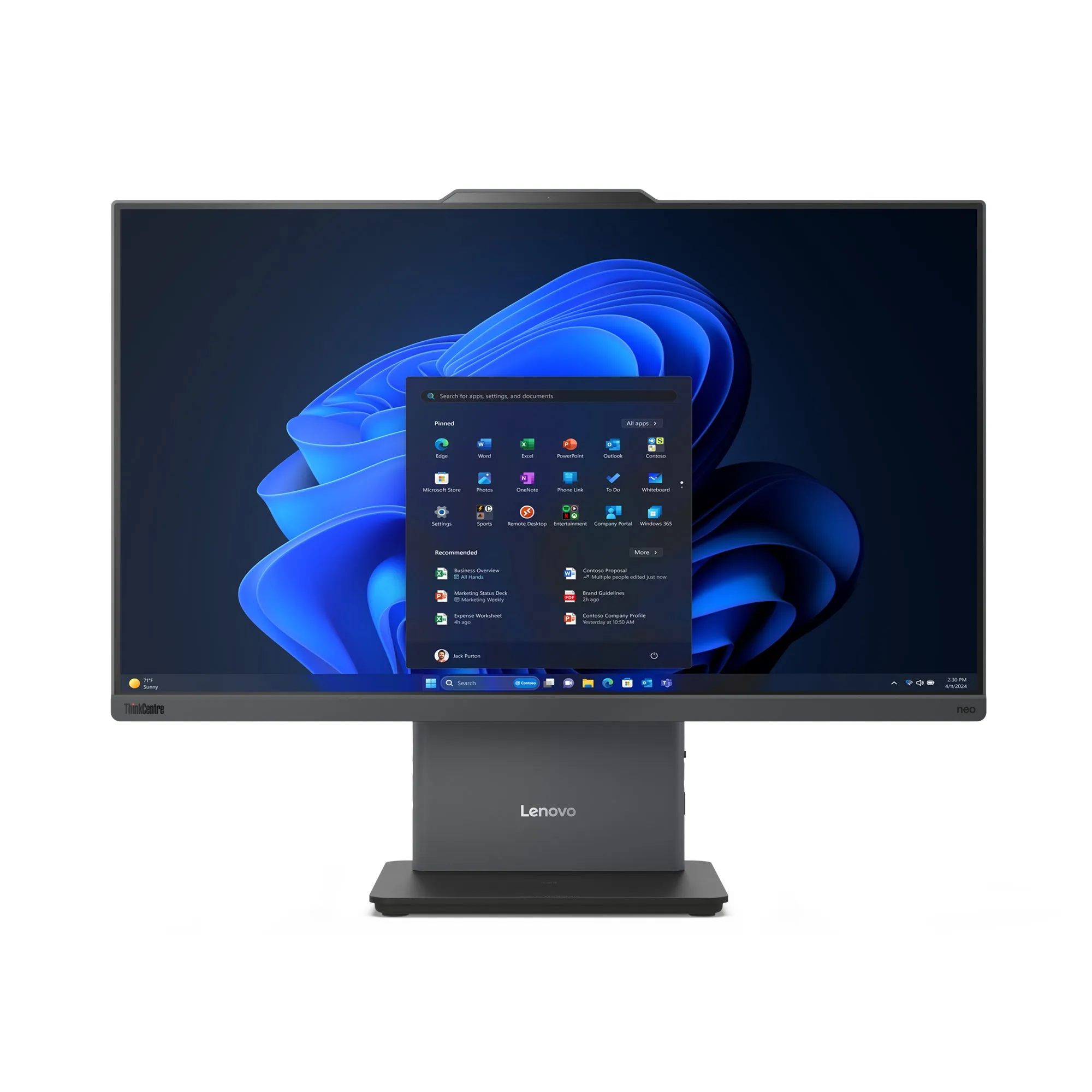 Lenovo Thinkcentre Neo 50A 24 Gen 5 12Sd - All-In-One With Monitor Stand - Core I5 13420H / Up To 4.6 Ghz - Ram 8 Gb - S