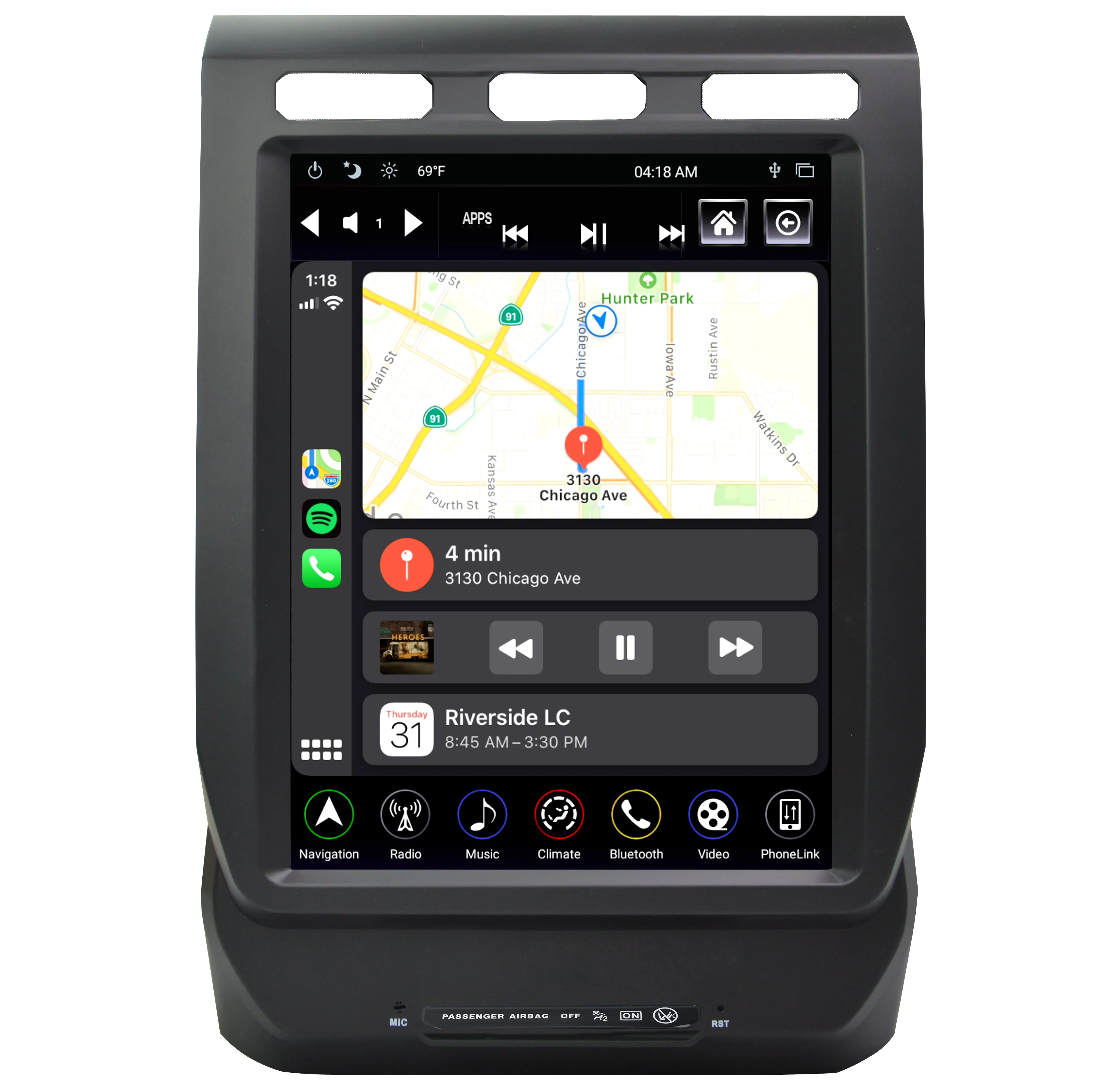 Linkswell T-Style Radio Ford F150 (15-20) F250 F350 (17-21) 12.1' Android Generation 4