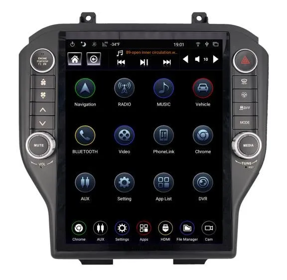 Linkswell T-Style Radio Ford Mustang S550 (15-23) 12.1" Touch - Generation 4 - Android/Bluetooth - TS-FDMU12-1RR-4B