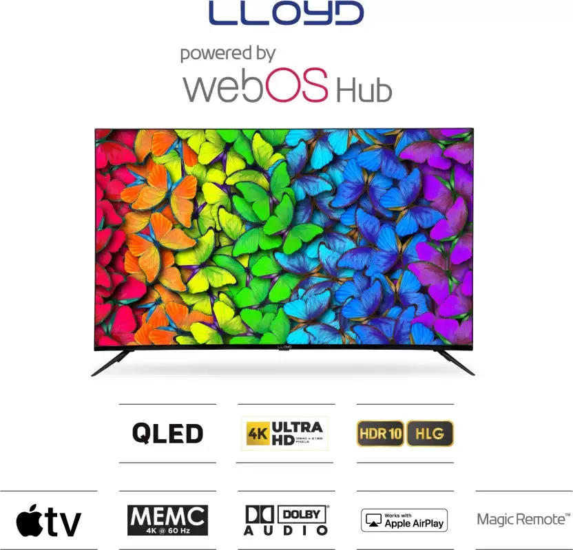 Lloyd 55QS850E 140 cm (55 inch) QLED Ultra HD (4K) Smart WebOS TV