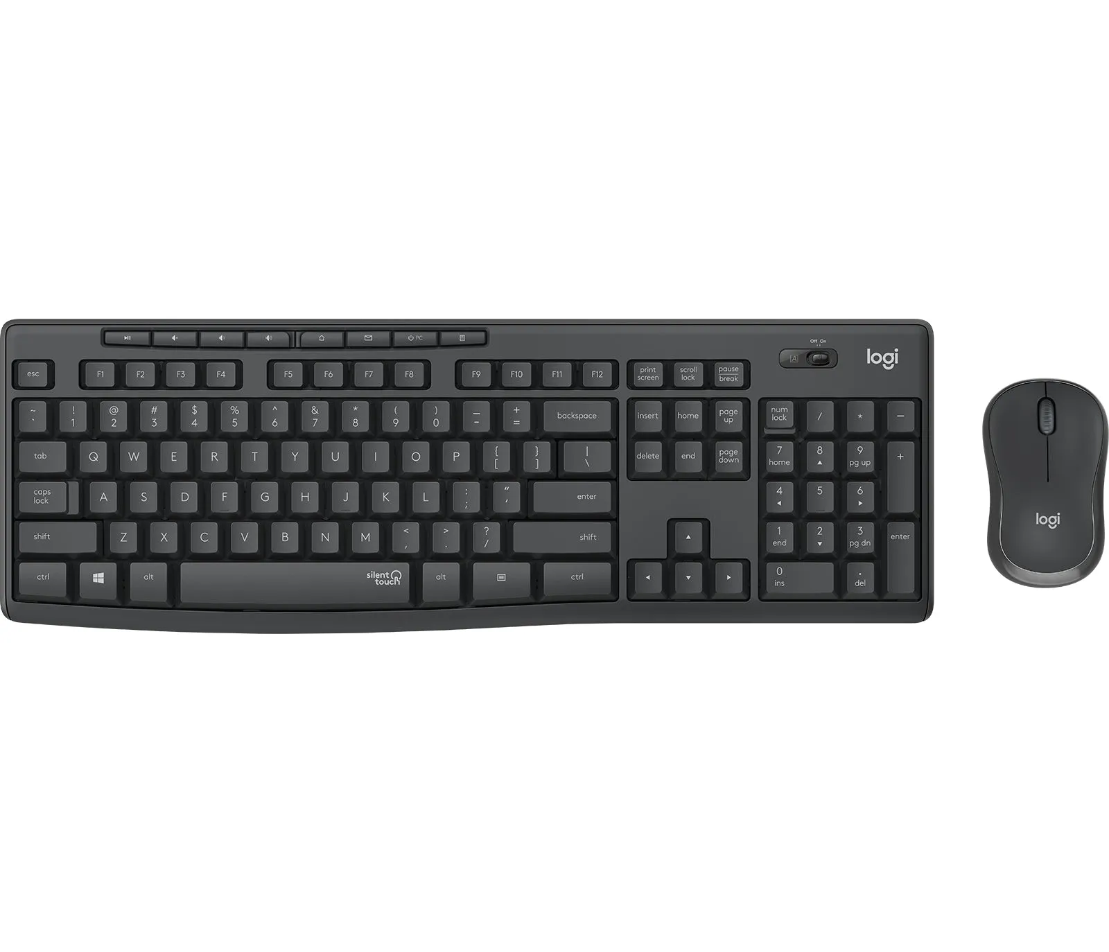 Logitech Keyboard And Mouse Set Mk295 - Graphite