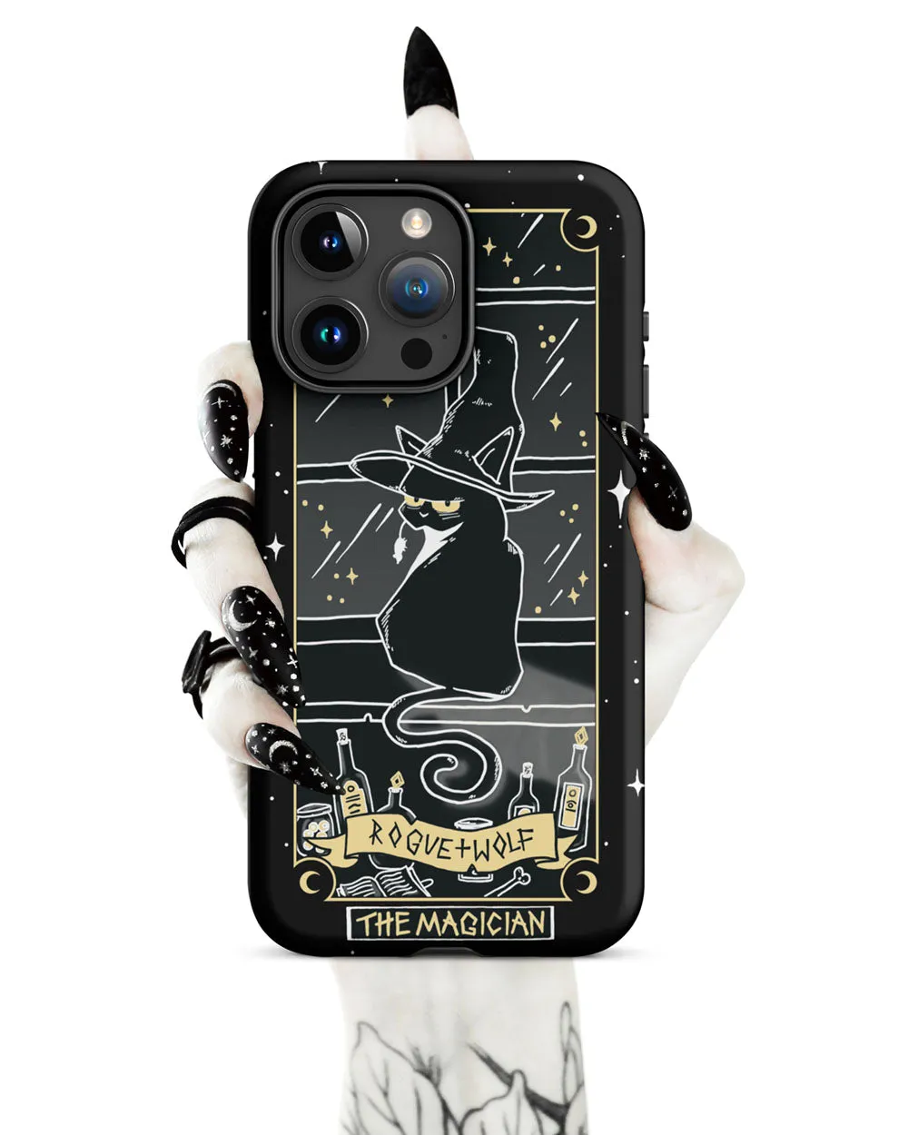 Magician Tarot Tough Phone Case for iPhone - Shockproof Witchy Phone Case Cover Anti-scratch Goth Accessory