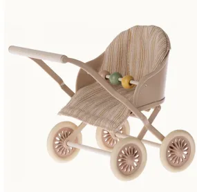 MAILEG Stroller, Baby Mice - Rose