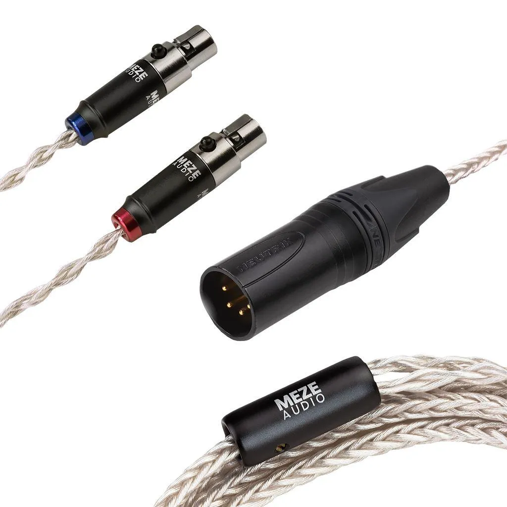 Meze Audio Silver PCUHD 4-Pin Mini-XLR Replacement Cable