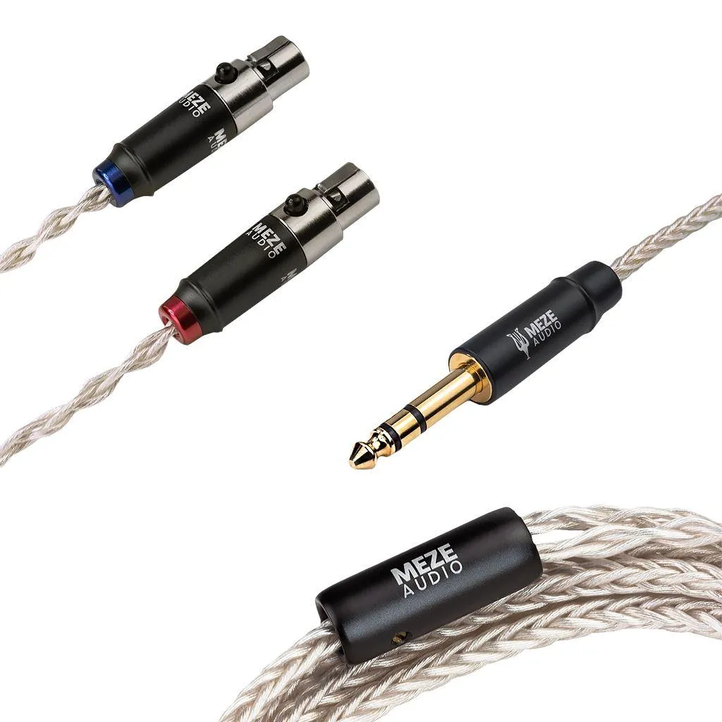 Meze Audio Silver PCUHD 4-Pin Mini-XLR Replacement Cable