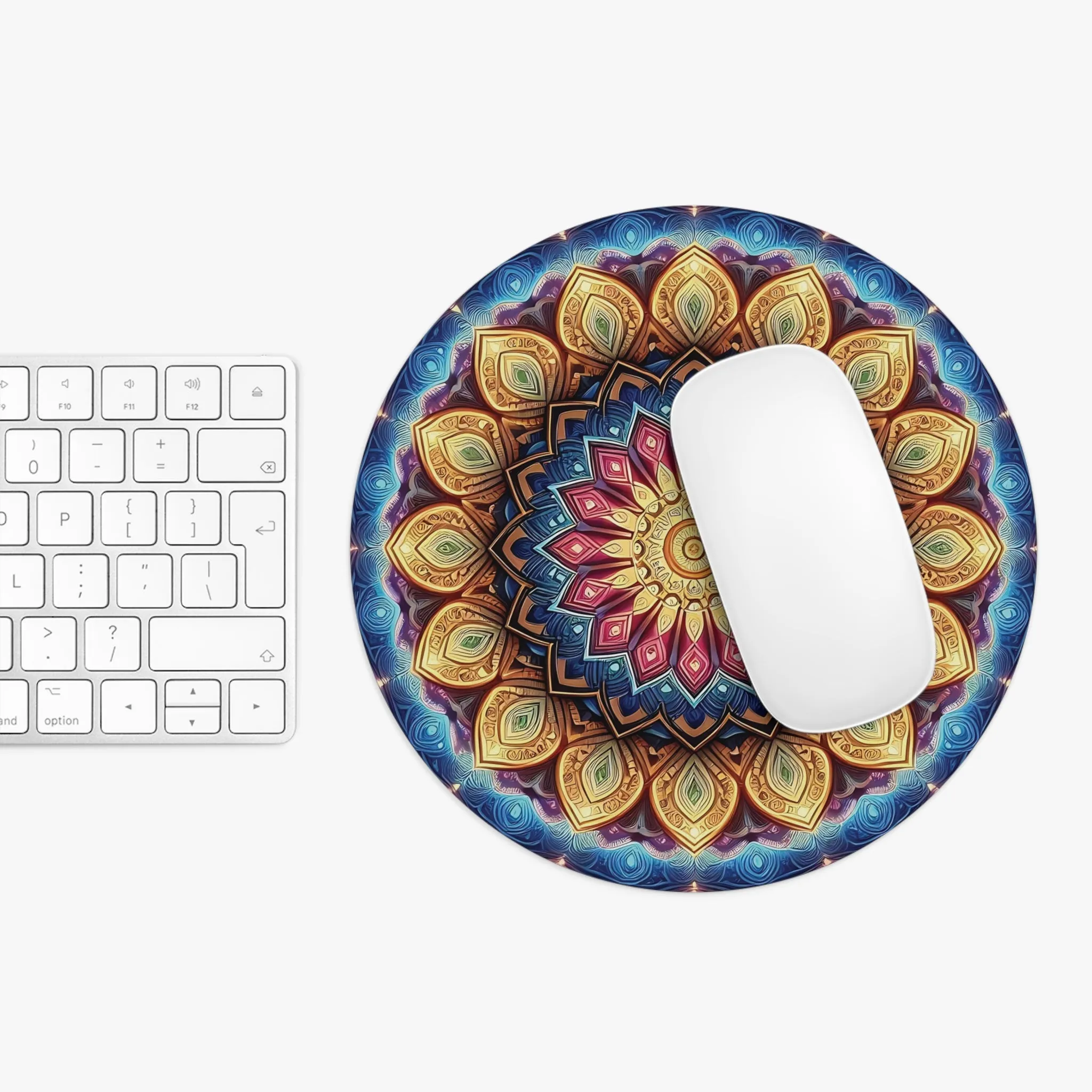 Minimal coloured light effect  Mouse Pad