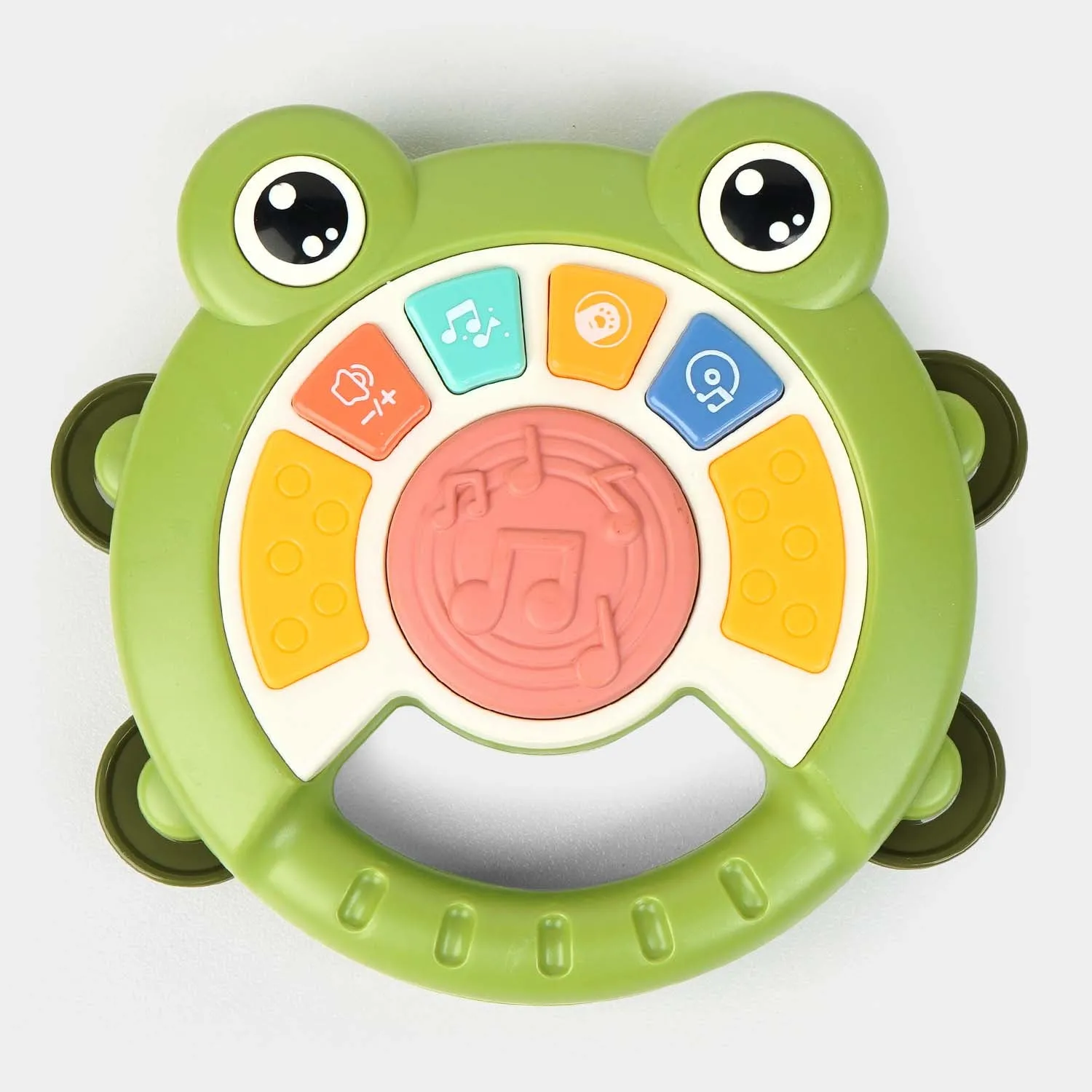 Music Puzzle Frog Rattle Hand Drum