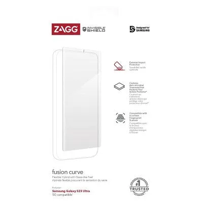 New - ZAGG Samsung Galaxy S23 Ultra Glass Fusion   Screen Protector