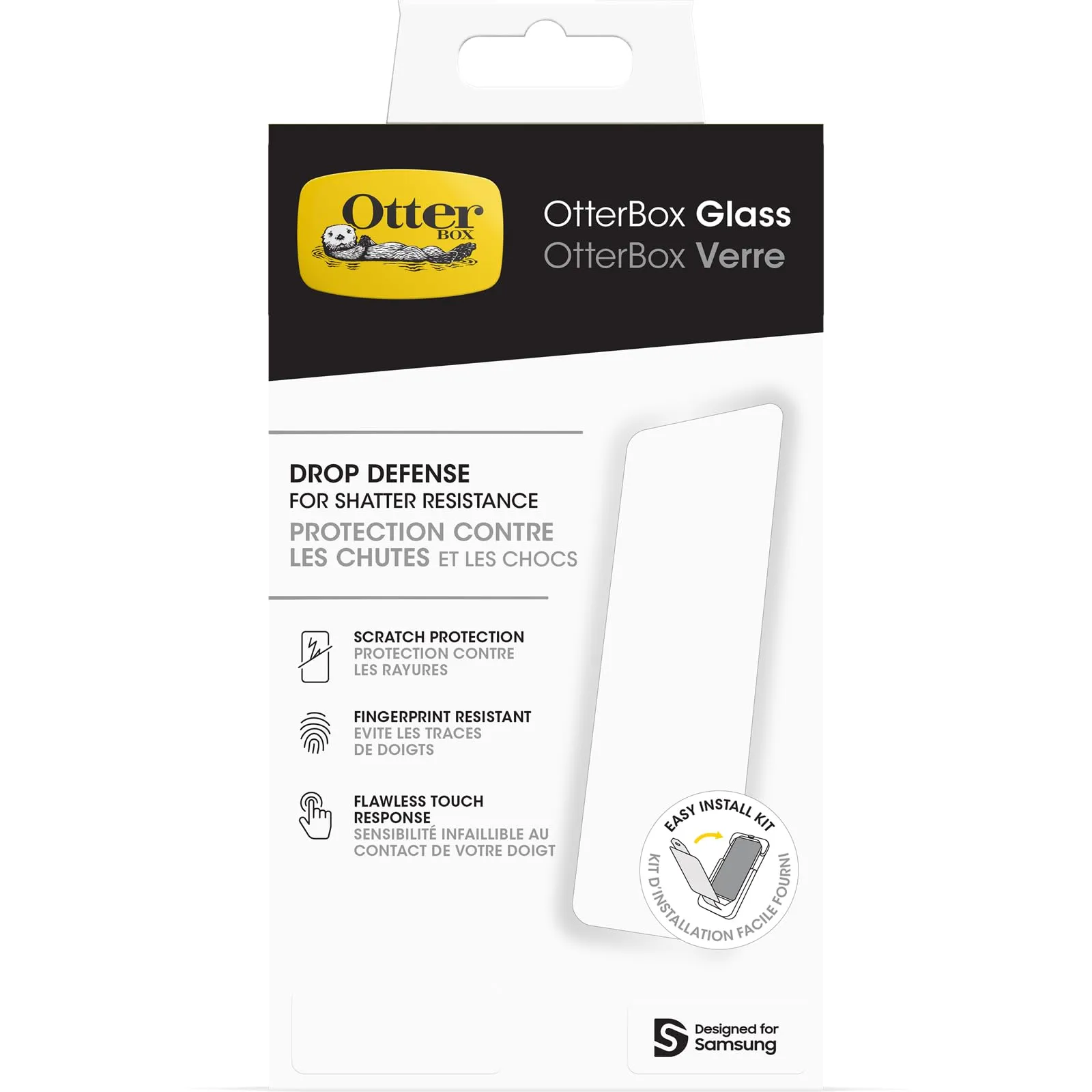 Otterbox - Screen Protector For Mobile Phone - Glass - Clear - For Samsung Galaxy A15, A15 5G