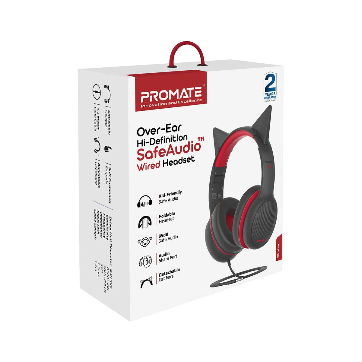 Over-Ear Hi-Definition SafeAudio™ Wired Headset