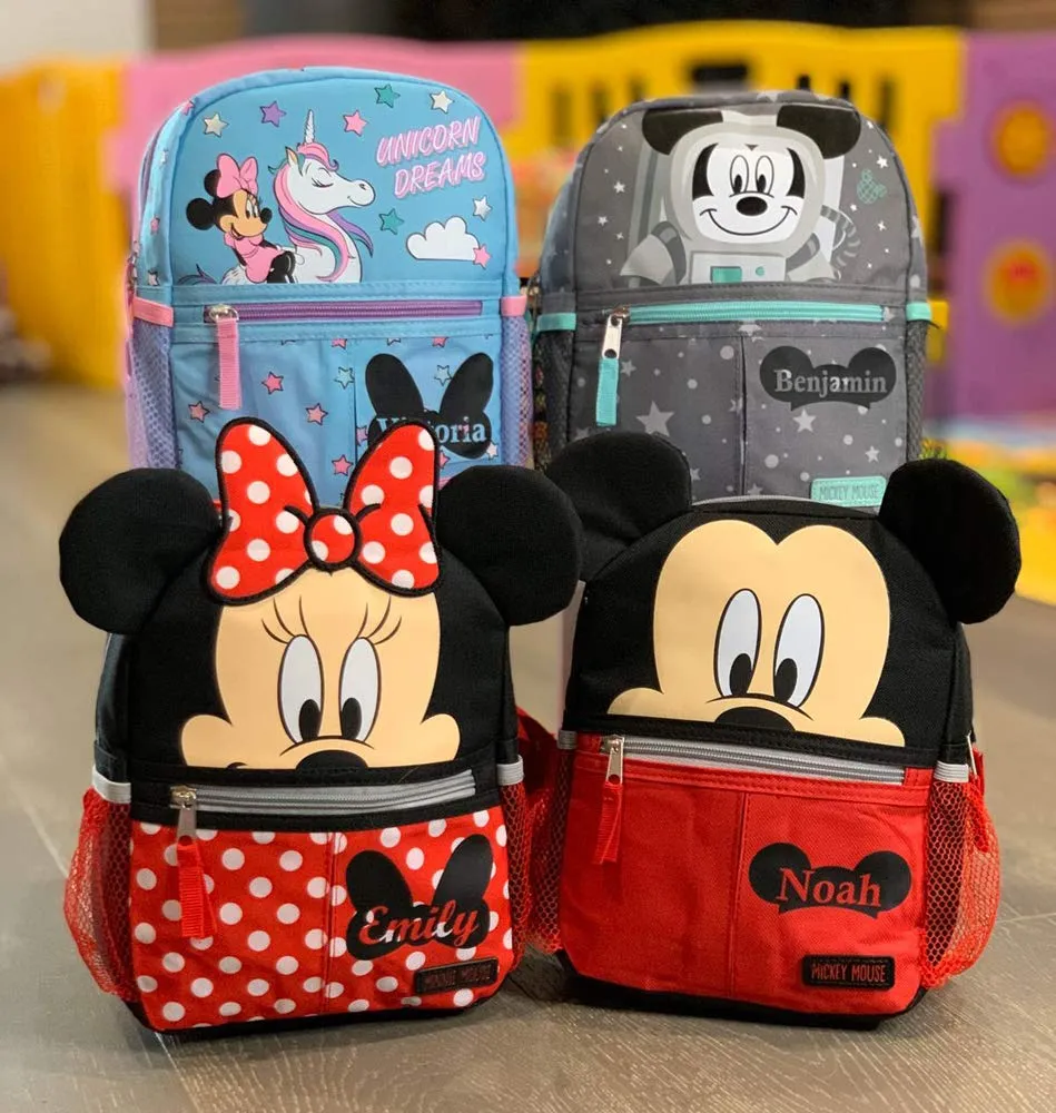 Personalized Mickey Mouse 10 Inch Mini Backpack with Harness