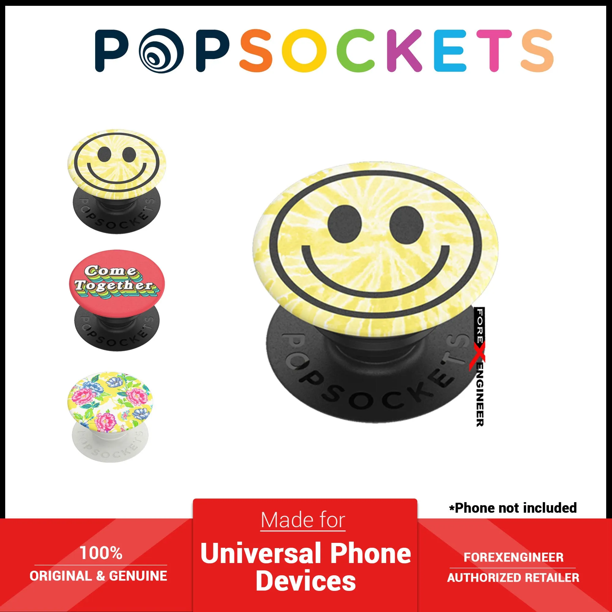 PopSockets PopGrip Swappable - Heritage Rose White