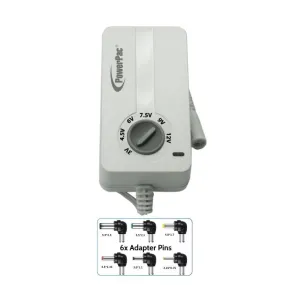 POWERPAC PP913 MULTIPLE AC/DC ADAPTOR 800MA