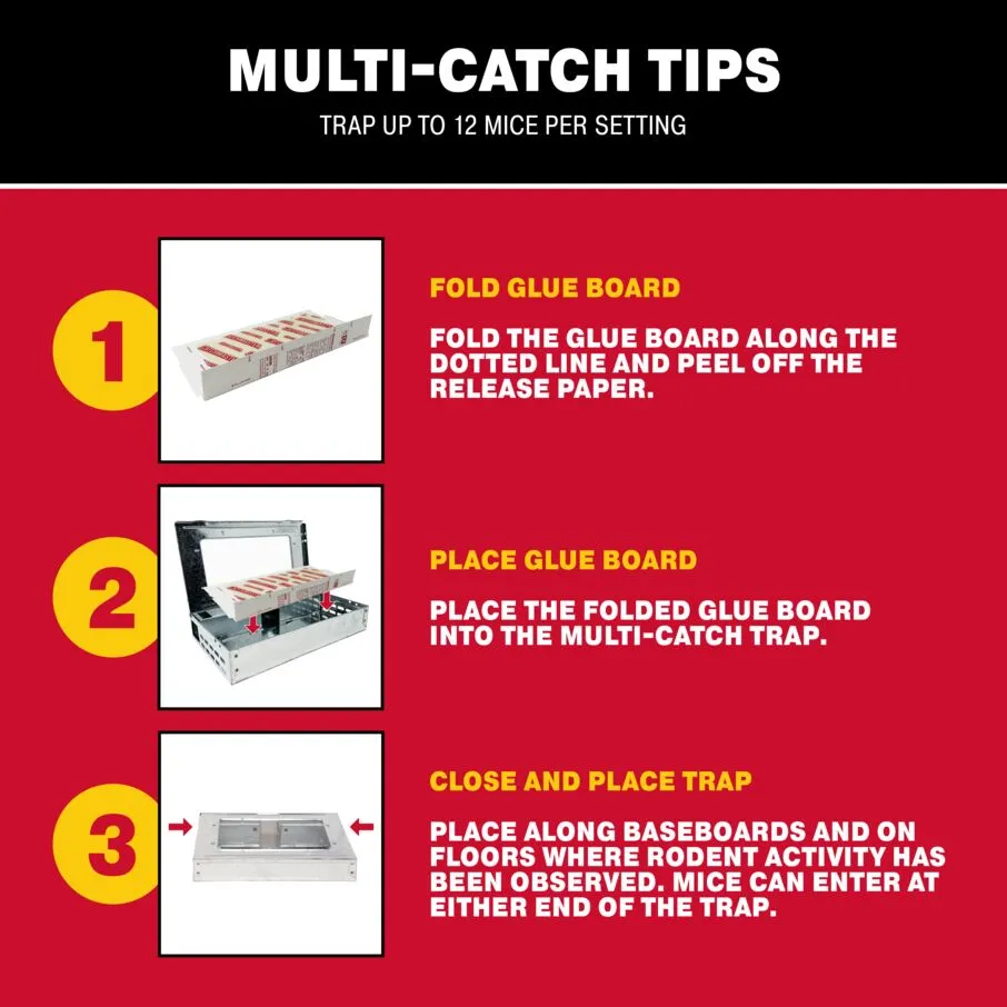 Pro Series Multi-Catch Mouse Trap & Glue Board Traps