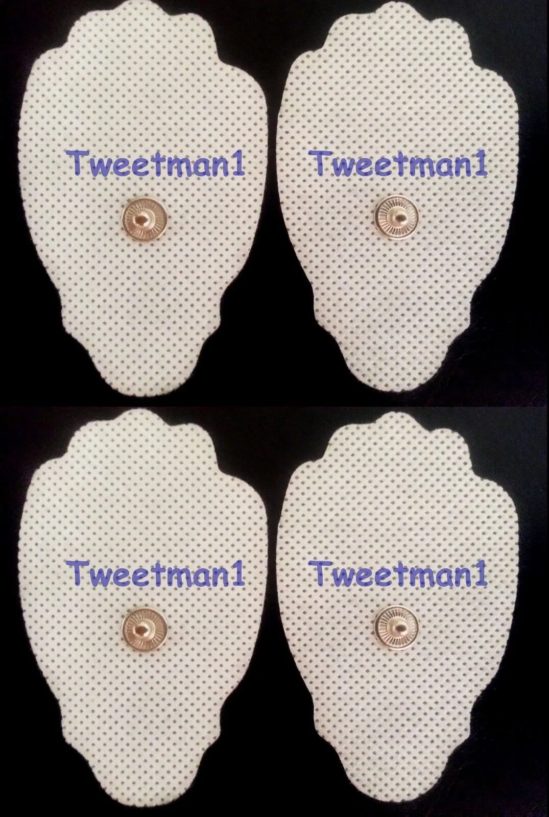 Replacement Electrode Pads (4) for T.E.N.S. Digital Pain Relief Device  Bonus