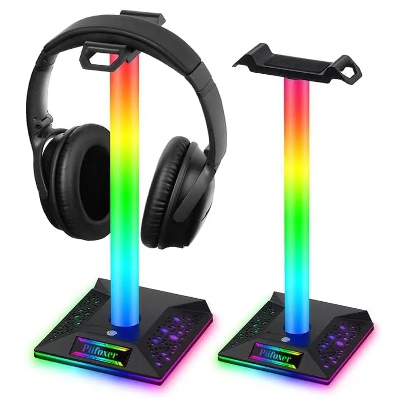 RGB Gaming Headphone Stand 10 Lighting Modes